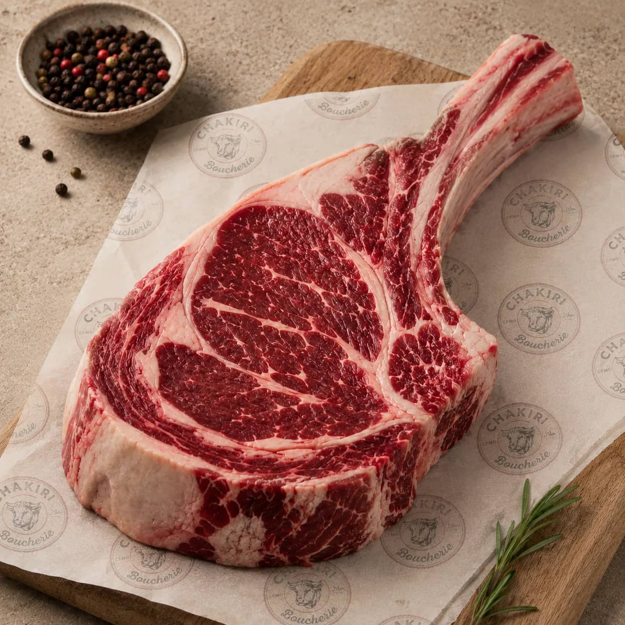Côte de bœuf race à viande