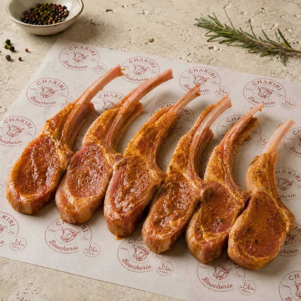 Côtelette d'agneau marinée