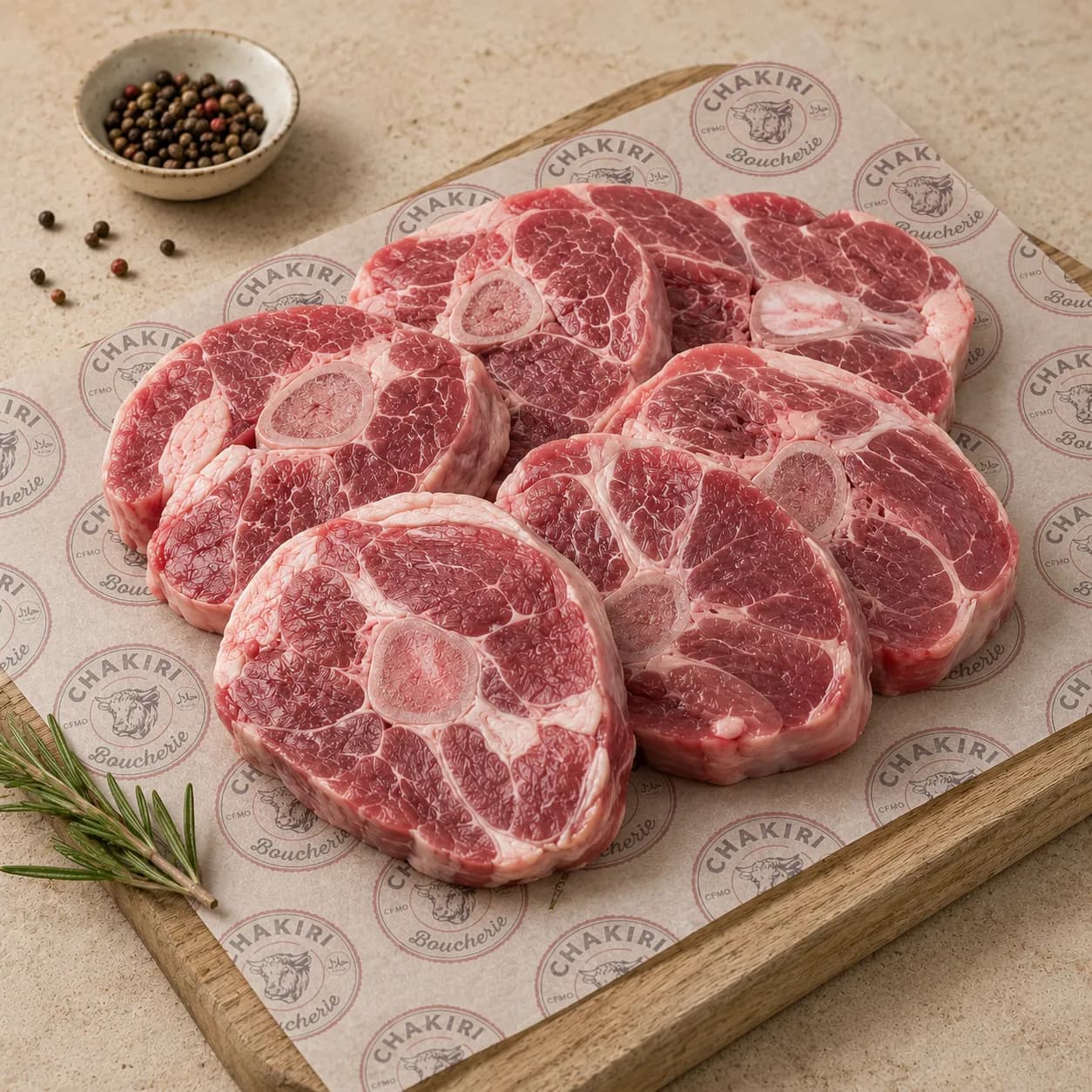 Tranche de gigot marinée